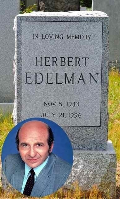how did herb edelman die